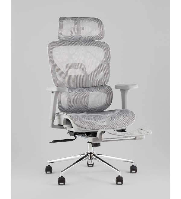 Кресло офисное TopChairs Vertus серая сетка