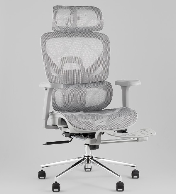 Кресло офисное TopChairs Vertus серая сетка