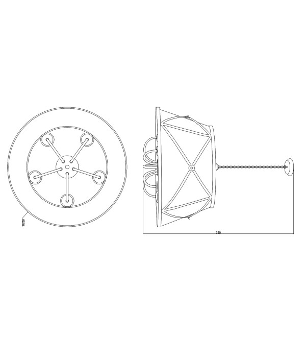 Светильник подвесной Moderli V1260-5P Berta