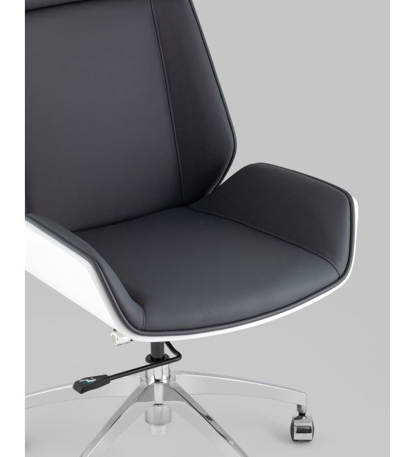 Кресло руководителя TopChairs Crown SN серо-голубой