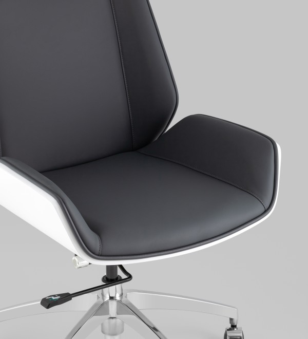 Кресло руководителя TopChairs Crown SN серо-голубой