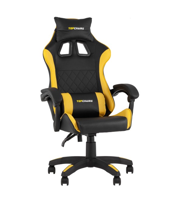 Кресло спортивное TopChairs MG-7043 черно-жёлтый