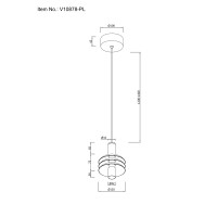 Светильник подвесной светодиодный Moderli V10878-PL Sylv