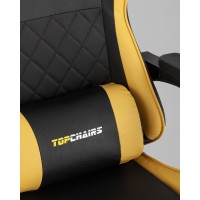 Кресло спортивное TopChairs MG-7043 черно-жёлтый