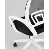 Кресло офисное TopChairs Simple SN черный пластик белый