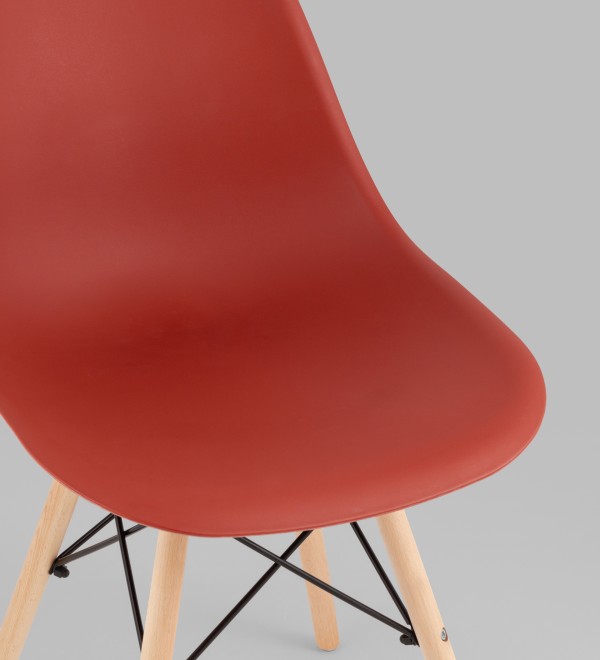 Стул Eames Style DSW терракотовый x4 (разборный каркас)
