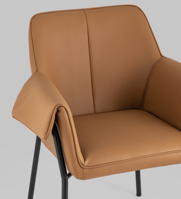 Кресло Бесс экокожа коричневый 2 шт.