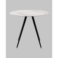 Стол Ники круглый столешница керамика Ice Jade 900