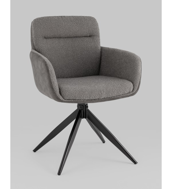 Стул обеденный Waldo серый с серой экокожей