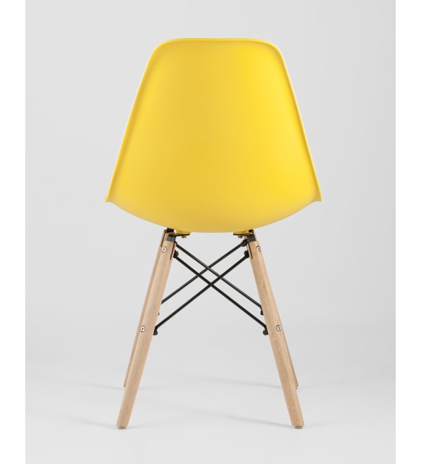 Стул Eames Style DSW желтый x4 (разборный каркас)