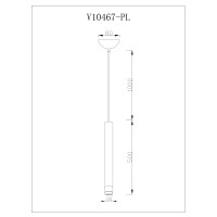 Светильник подвесной светодиодный Moderli V10467-PL Como