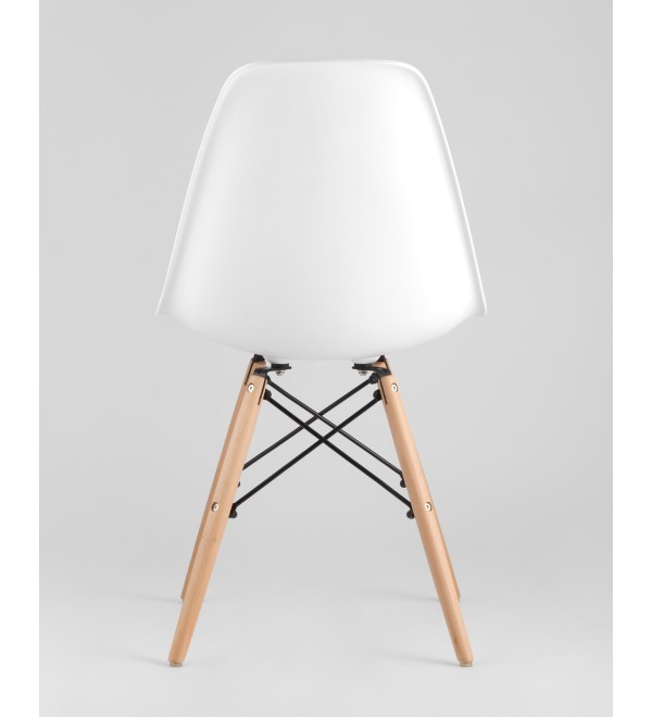 Стул Eames Style DSW белый (разборный каркас)