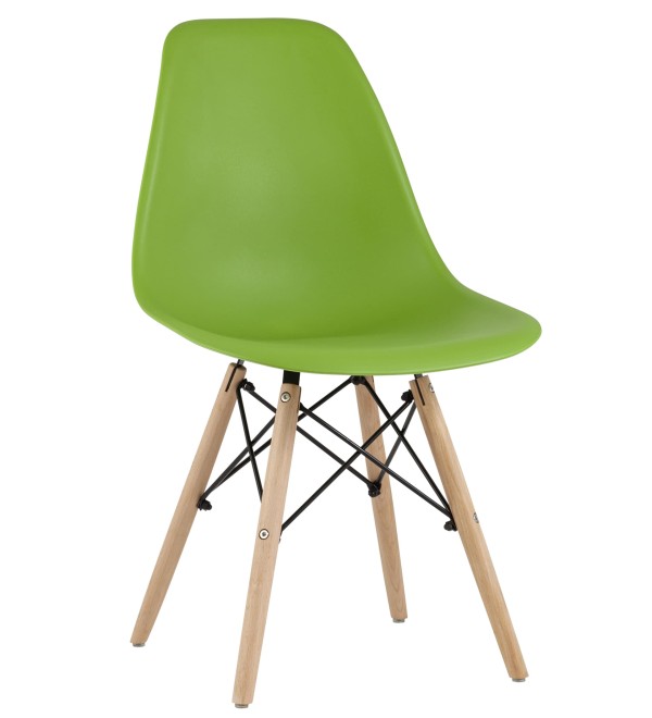 Стул Eames Style DSW зеленый (разборный каркас)