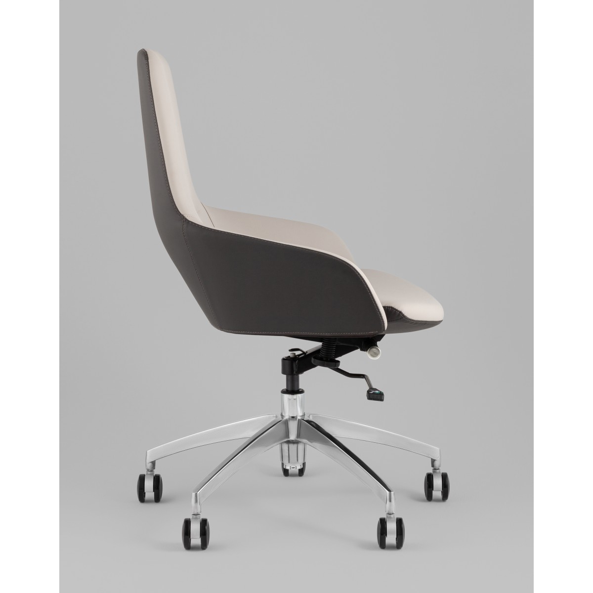 Кресло офисное TopChairs Soulo светло-серый, серый