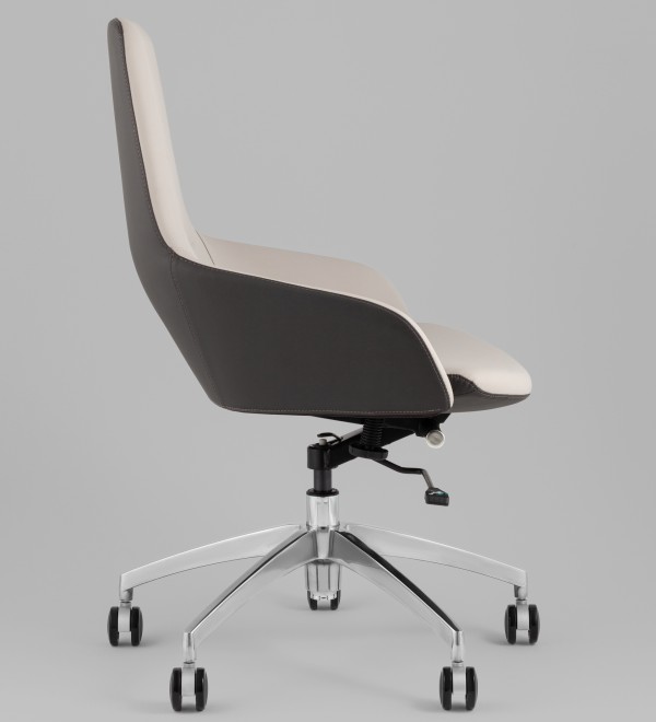 Кресло офисное TopChairs Soulo светло-серый, серый
