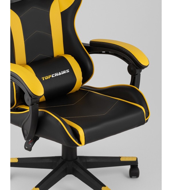 Кресло спортивное TopChairs Shadow черно-желтый