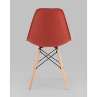 Стул Eames Style DSW терракотовый x4 (разборный каркас)