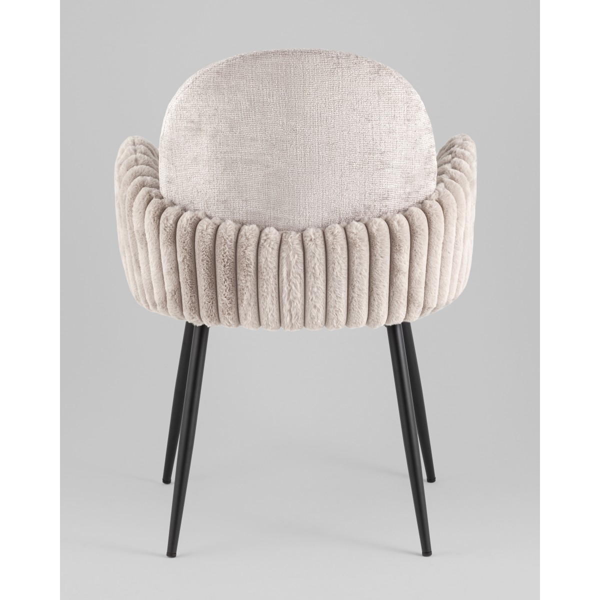 Стул обеденный Wave Stripes букле серый