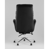 Кресло руководителя TopChairs Solid NC с оттоманкой черный