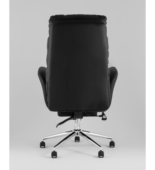 Кресло руководителя TopChairs Solid NC с оттоманкой черный