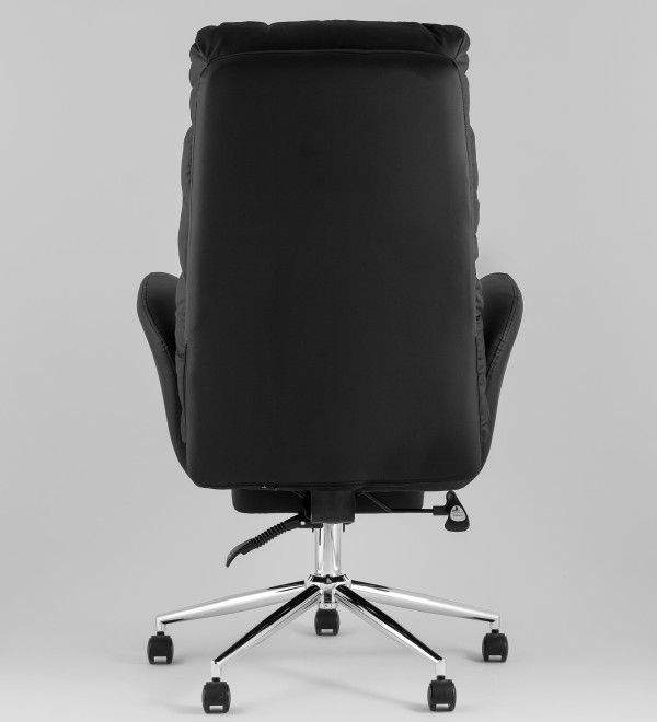 Кресло руководителя TopChairs Solid NC с оттоманкой черный