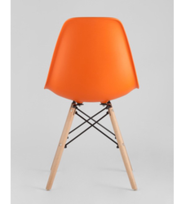 Стул Eames Style DSW оранжевый (разборный каркас)