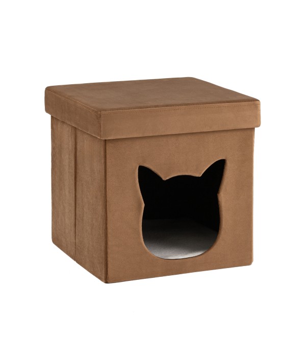 Пуф складной с ящиком Store Pet коричневый