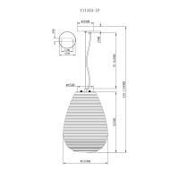 Светильник подвесной Moderli V11345-1P Arden