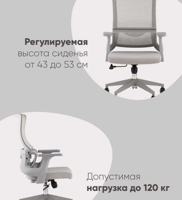 Кресло офисное TopChairs Argo серый