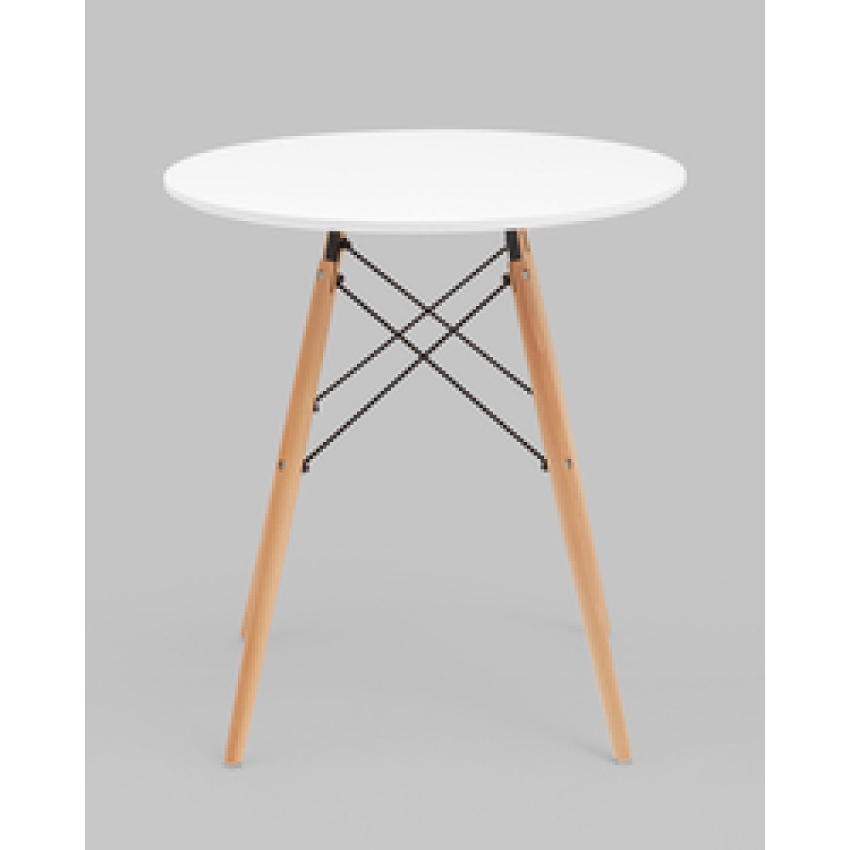 Стол круглый Eames DSW NEW D70 белый