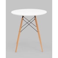 Стол круглый Eames DSW NEW D70 белый