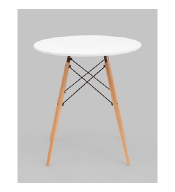 Стол круглый Eames DSW NEW D70 белый
