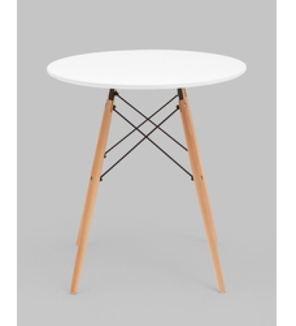 Стол круглый Eames DSW NEW D70 белый