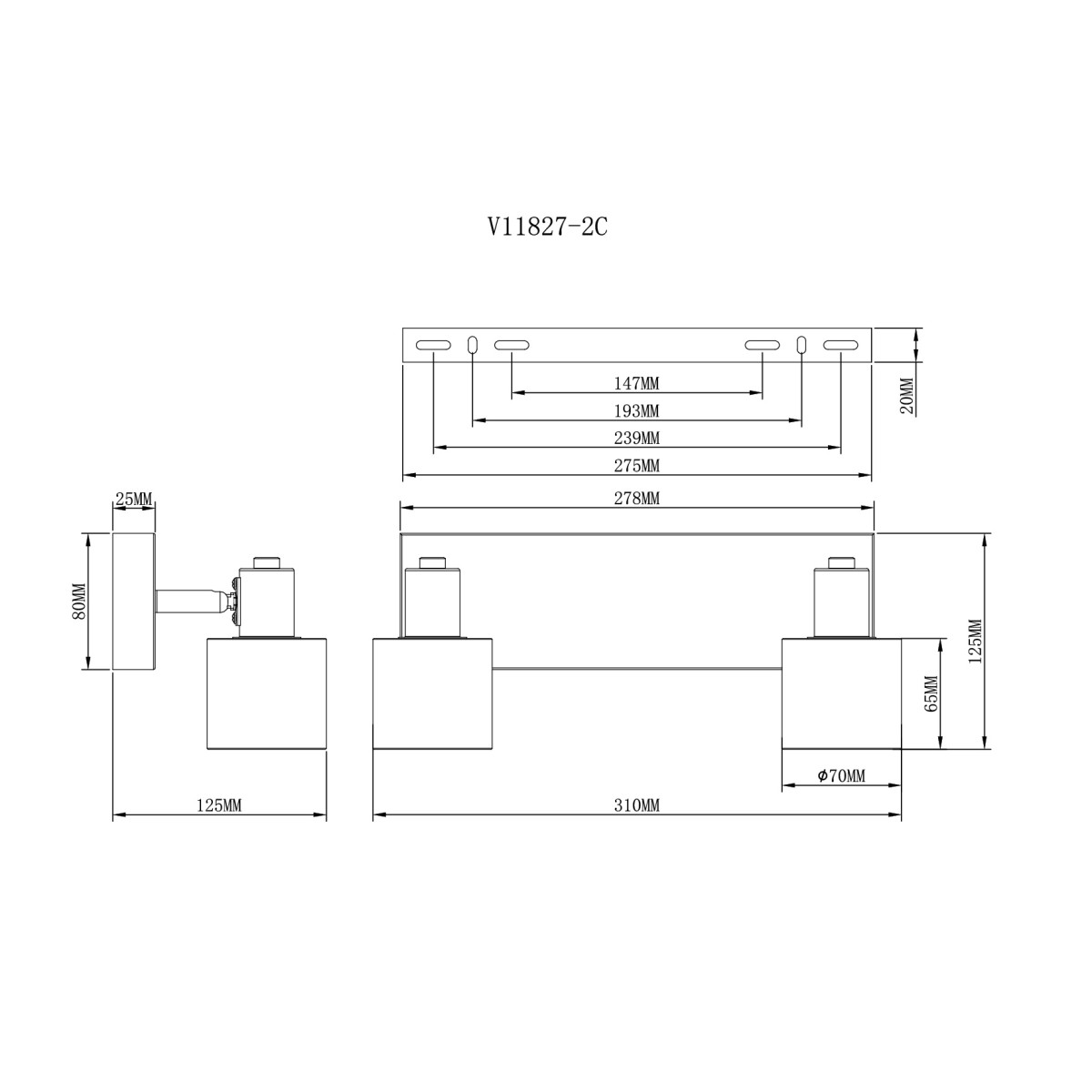 Спот Moderli V11827-2C Malet