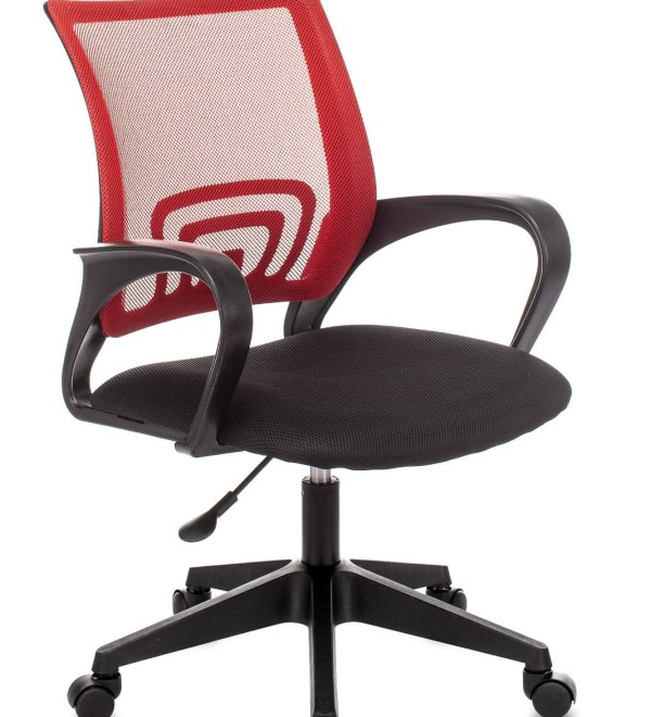 Кресло офисное TopChairs ST-Basic сетка/ткань красный
