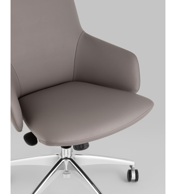 Кресло офисное TopChairs Bow серый