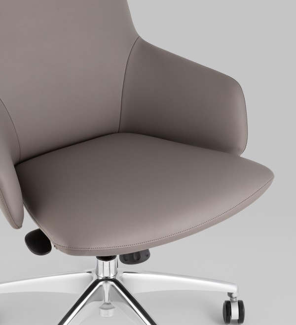 Кресло офисное TopChairs Bow серый