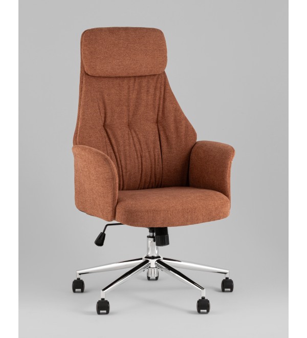 Кресло офисное TopChairs Neoma терракотовый ткань