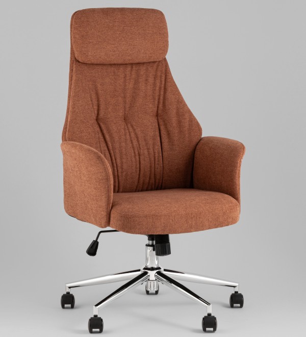 Кресло офисное TopChairs Neoma терракотовый ткань