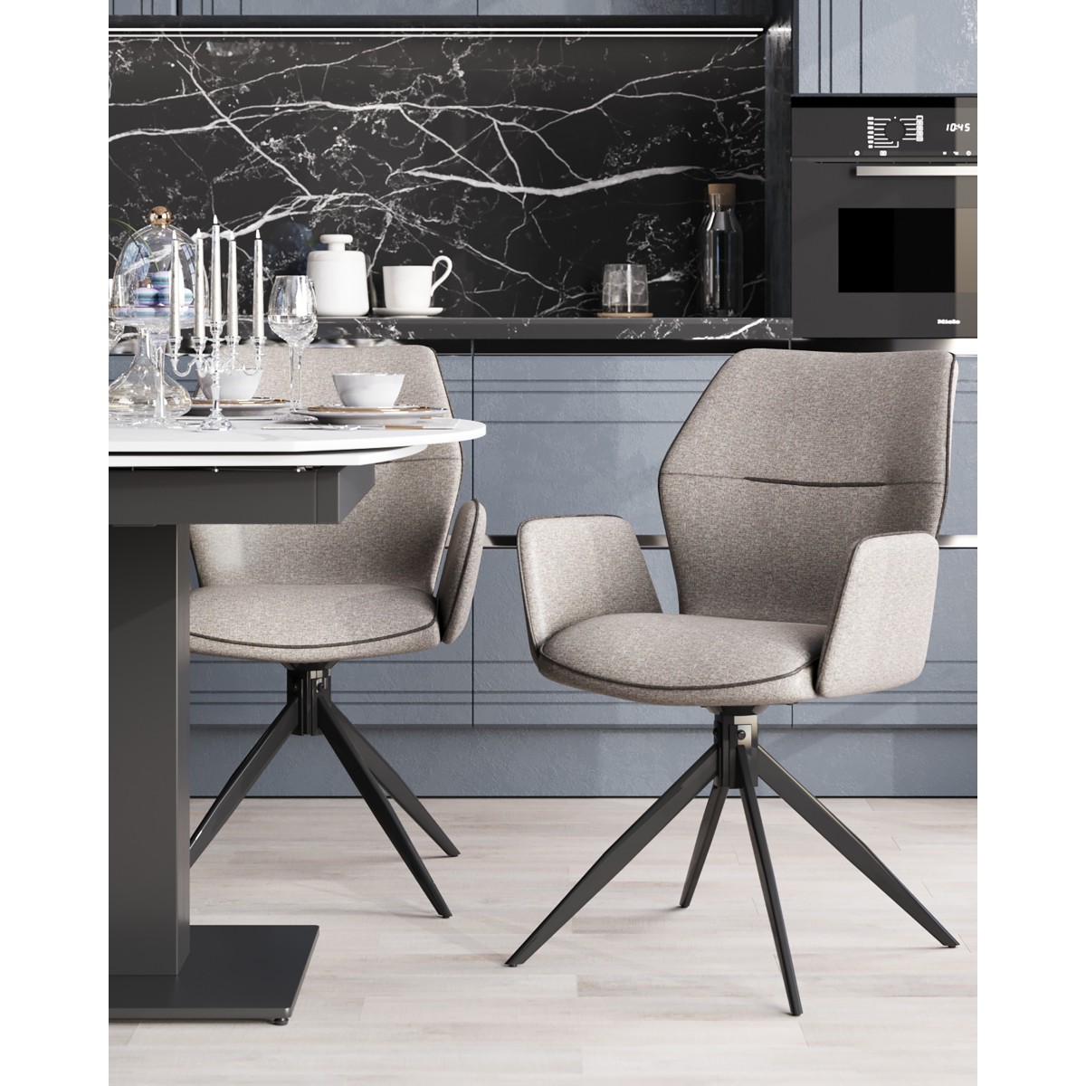 Стул обеденный Helm серый