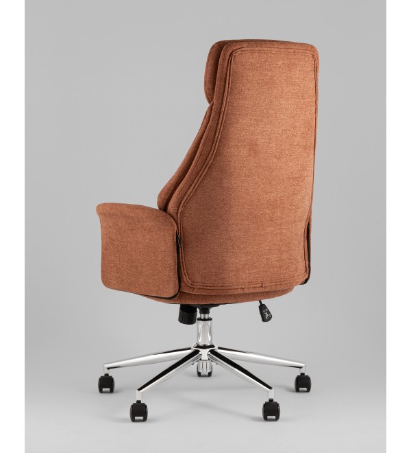Кресло офисное TopChairs Neoma терракотовый ткань