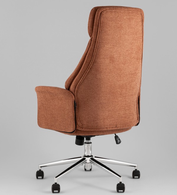 Кресло офисное TopChairs Neoma терракотовый ткань