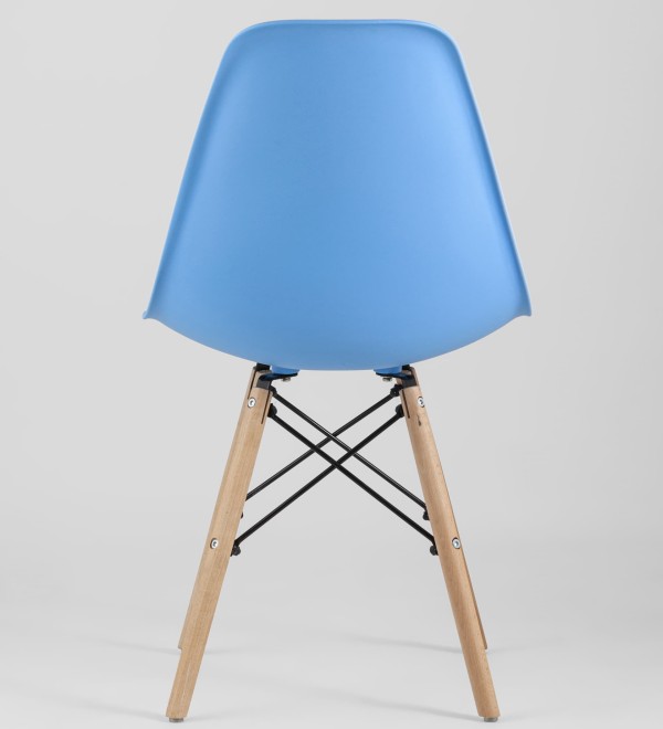 Стул Eames Style DSW голубой x4 (разборный каркас)
