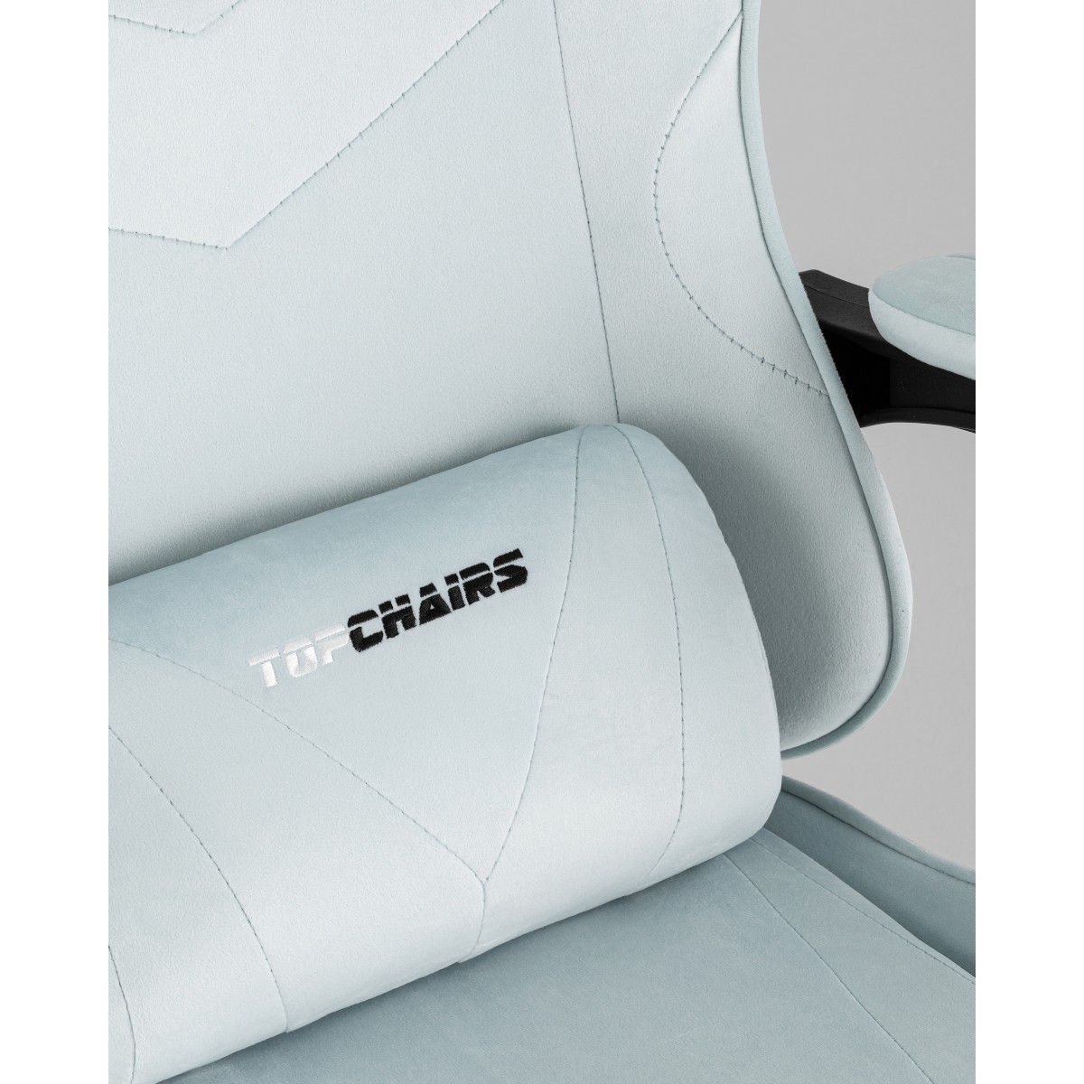 Кресло спортивное TopChairs MG-7019 велюр светло-голубой