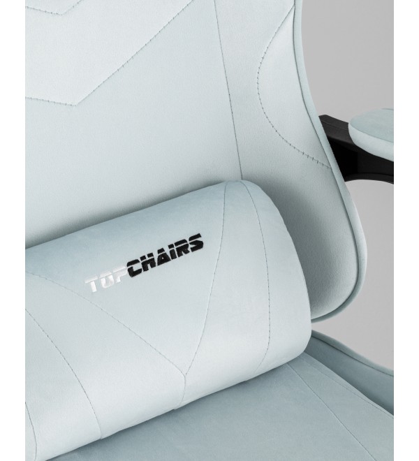 Кресло спортивное TopChairs MG-7019 велюр светло-голубой