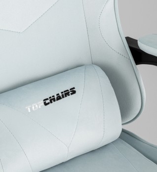 Кресло спортивное TopChairs MG-7019 велюр светло-голубой