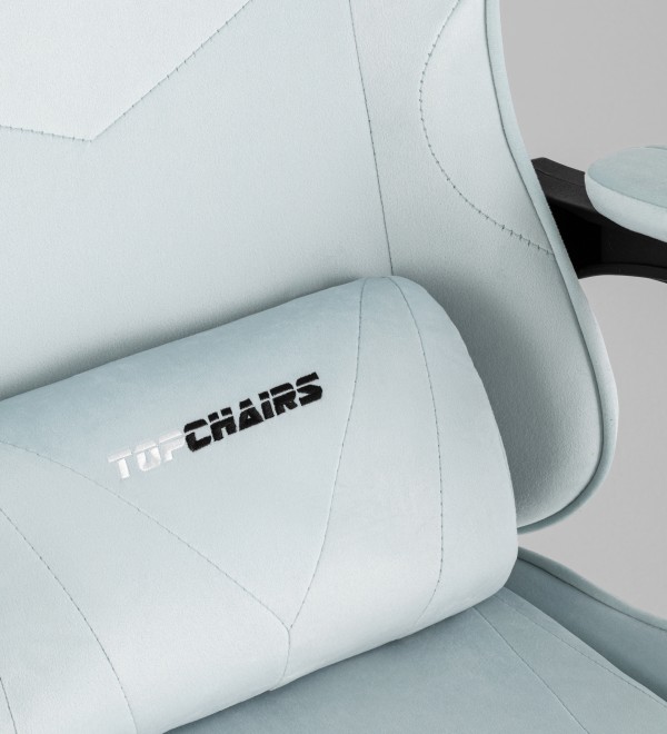 Кресло спортивное TopChairs MG-7019 велюр светло-голубой