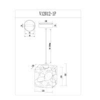 Светильник подвесной Moderli V12012-1P Гранья