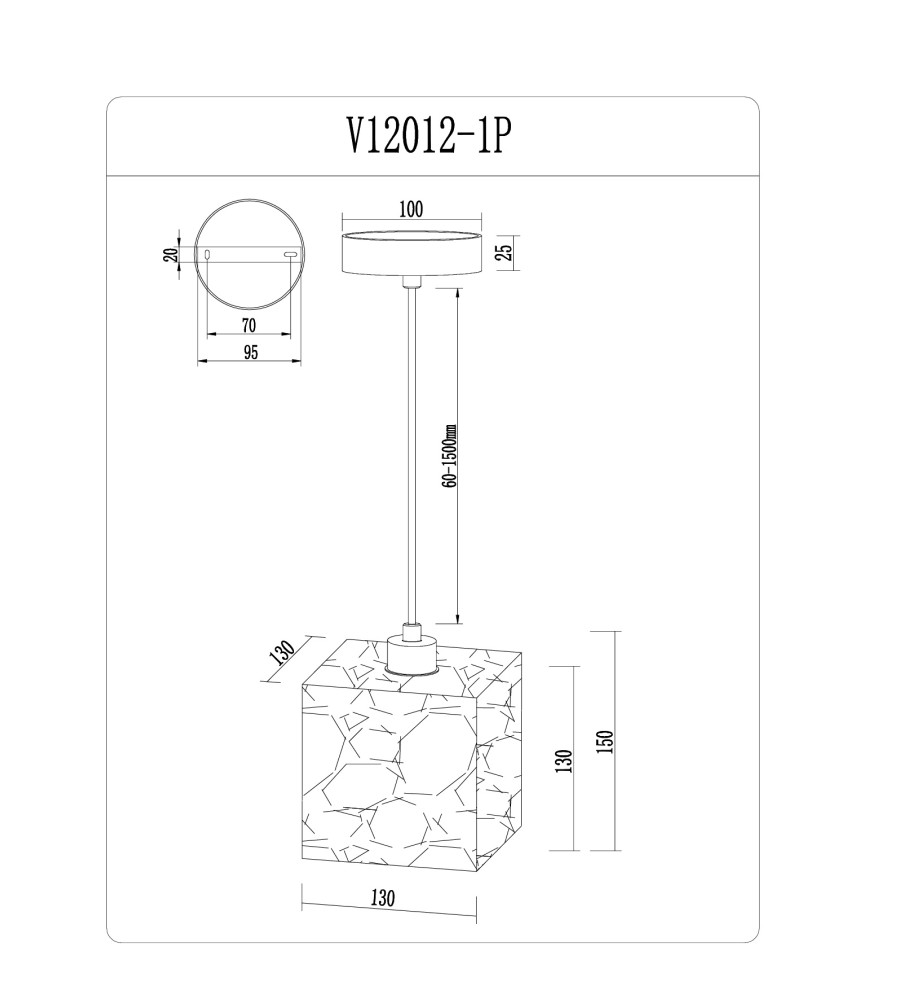 Светильник подвесной Moderli V12012-1P Гранья