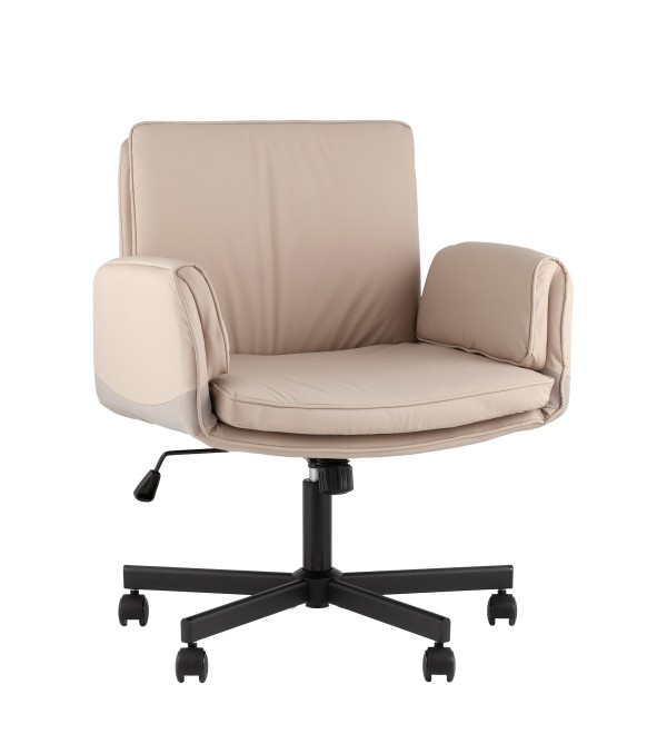 Кресло офисное TopChairs Foldo с откидными подлокотниками бежевое